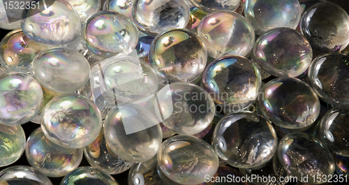 Image of iridescent glass beads