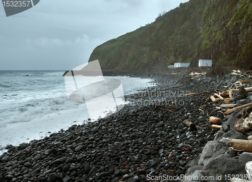 Image of cliffy coastal scenery at the Azores