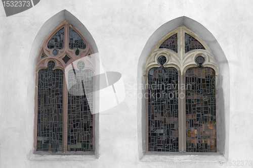 Image of old church windows