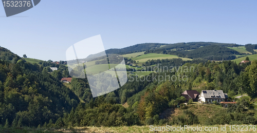 Image of sunny panoramic Black Forest scenery