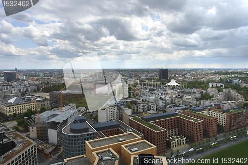 Image of aerial city view of Berlin