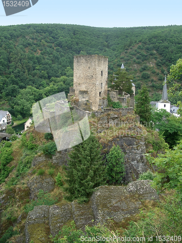 Image of castle ruin near Esch-sur-Sure