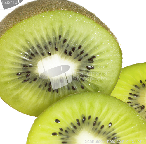 Image of fresh sliced kiwi fruits