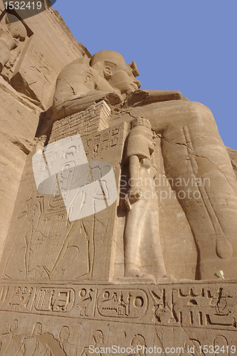 Image of sculptures at Abu Simbel temples in Egypt