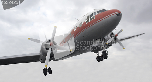 Image of nostalgic propeller aircraft