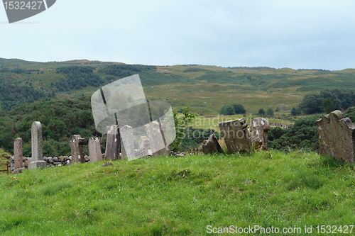 Image of historic scottish graveyard