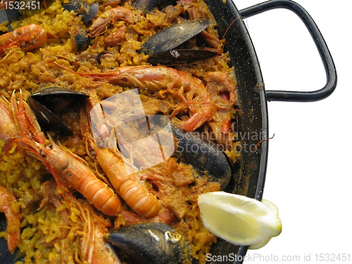 Image of Paella closeup