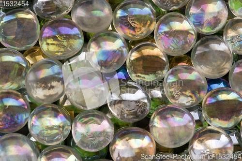 Image of iridescent glass beads