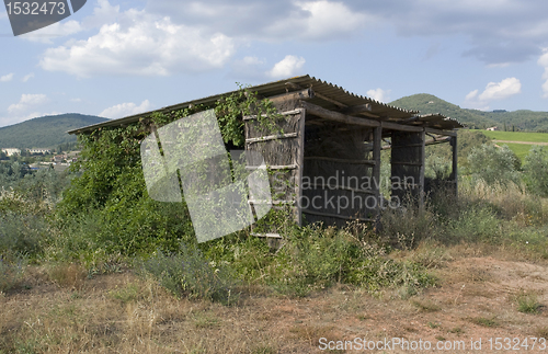 Image of rundown shed near San Regolo in Chianti