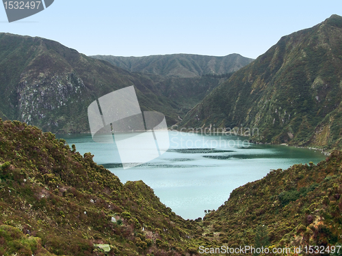 Image of lakeside scenery at the Azores