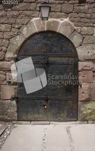 Image of historic door at Haut-Koenigsbourg Castle