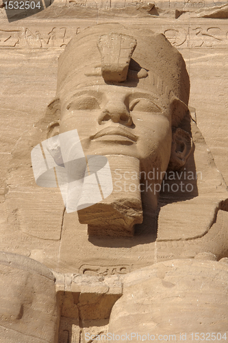Image of Ramesses sculpture at Abu Simbel temples