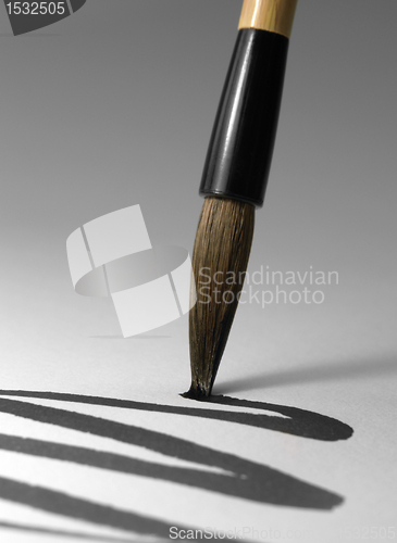 Image of chinese brush tip detail