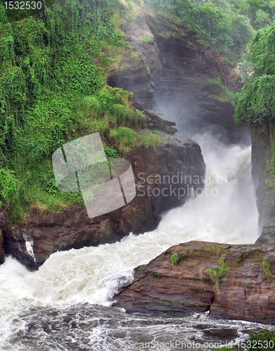 Image of raging torrent at Murchison Falls