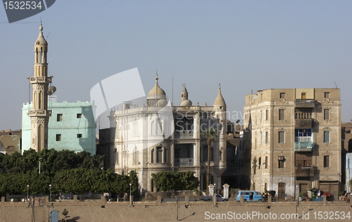 Image of Esna city view in sunny ambiance