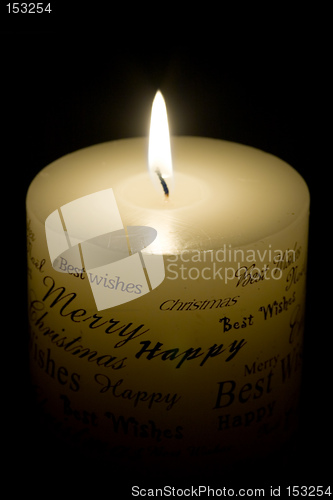 Image of White Christmas Candle