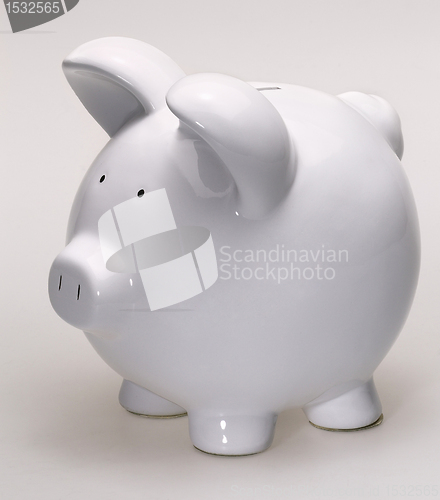 Image of white porcelain piggybank