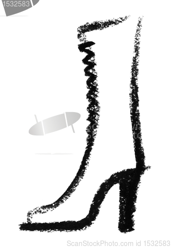 Image of sketched boots