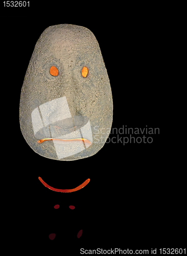 Image of illuminated ceramic head