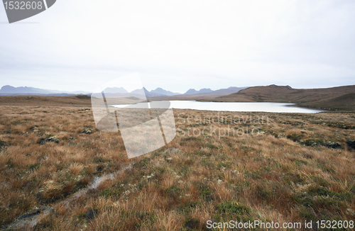 Image of wide scottish landscape with distant hills