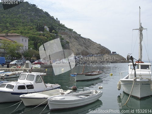 Image of small harbor in Croatia