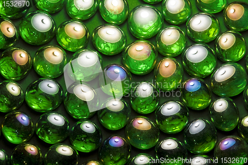 Image of iridescent glass beads