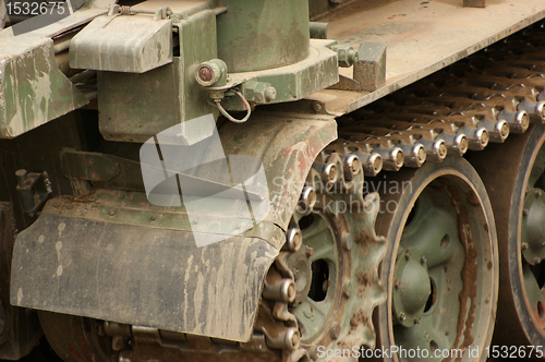 Image of dirty tank detail