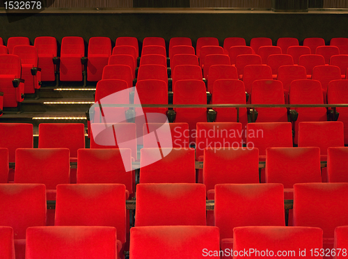 Image of red cinema seats