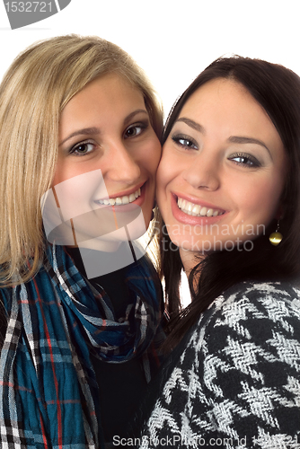 Image of Closeup portrait of beautiful women