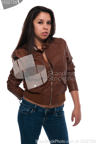 Image of Brown leather