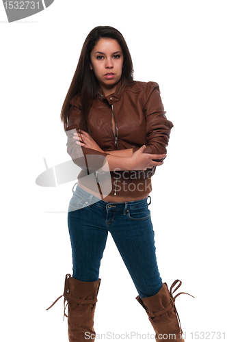 Image of Brown leather