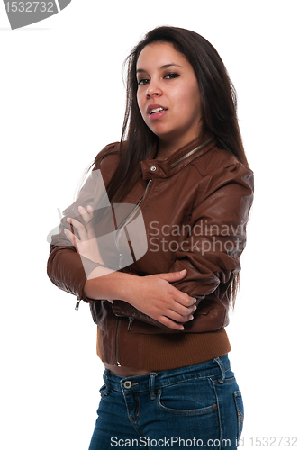 Image of Brown leather