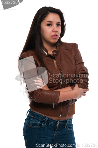 Image of Brown leather