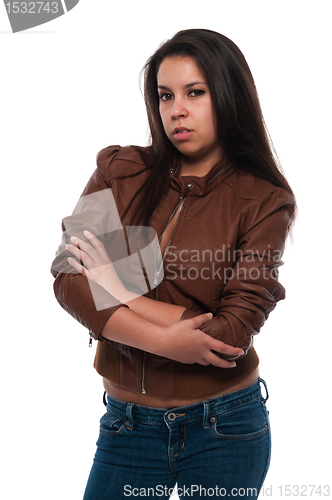 Image of Brown leather