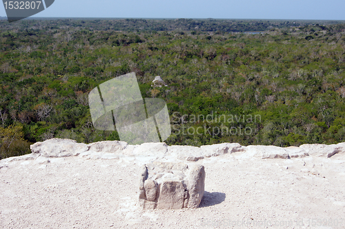 Image of View from the top of piramid, Mexico
