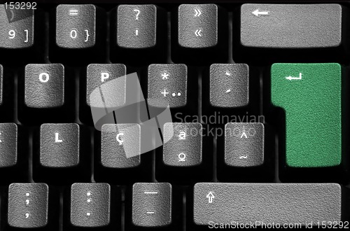 Image of Green Enter Key