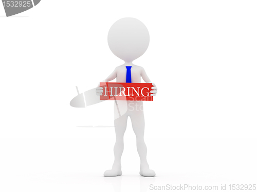 Image of 3d Hiring person
