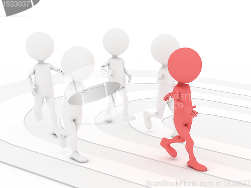 Image of Competition. Concept. 3d illustration. 