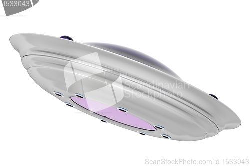 Image of UFO on white background