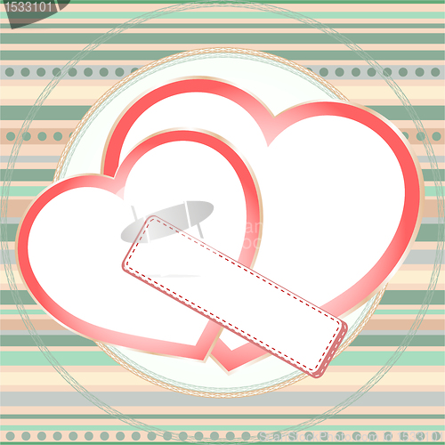 Image of pink seamless pattern with grunge hearts. vector