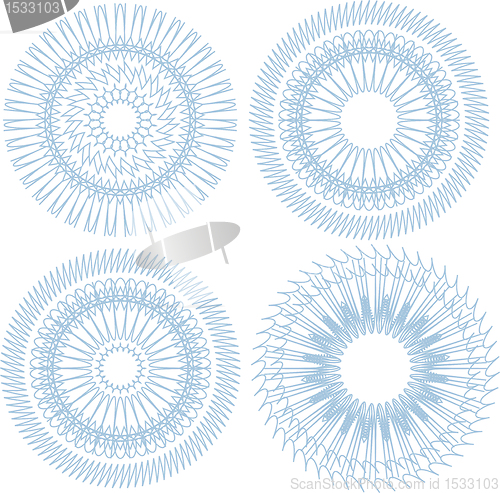 Image of Vector guilloche pattern for currency, certificate or diplomas