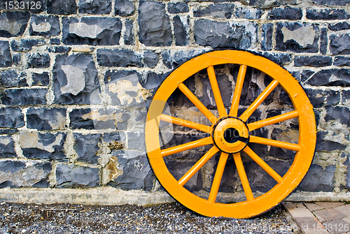 Image of Wooden Wagon Wheel