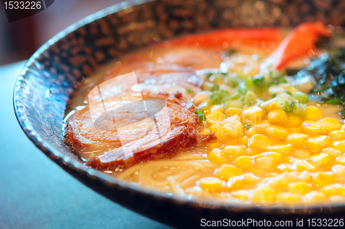 Image of noodle in japanese style on table