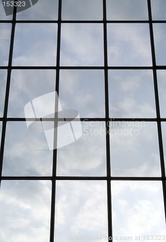 Image of Clouds reflecting in windows #2