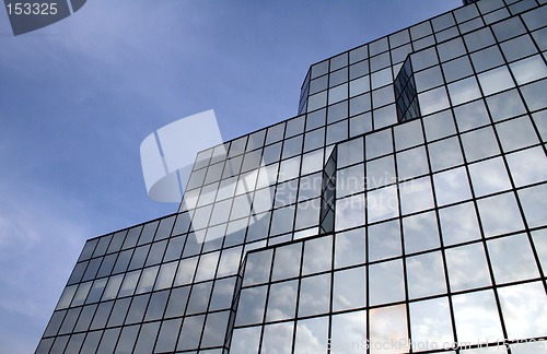 Image of Clouds reflecting in windows #4