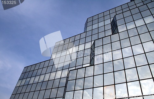 Image of Clouds reflecting in windows #4