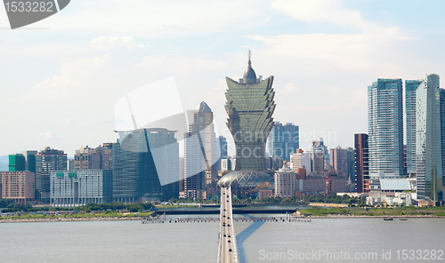 Image of macao city and blue sky