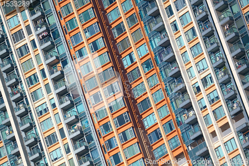 Image of Hong Kong public housing apartment block