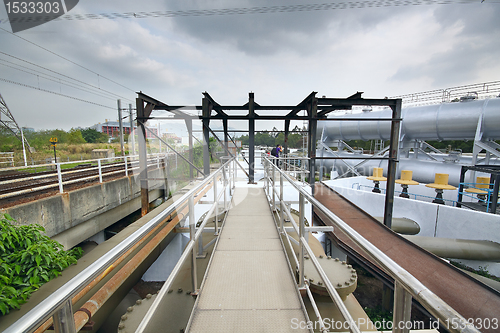 Image of steel path at outdoor industry