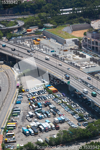 Image of car park in city